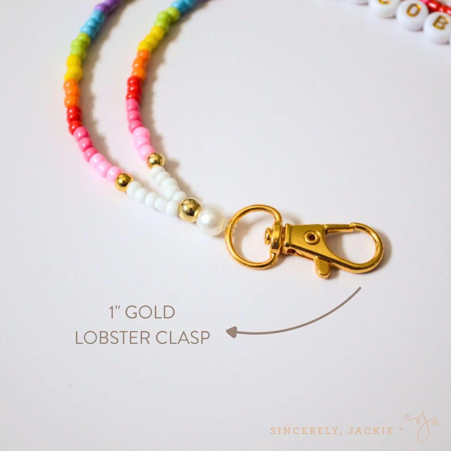 Rainbow Cloud Badge Lanyard