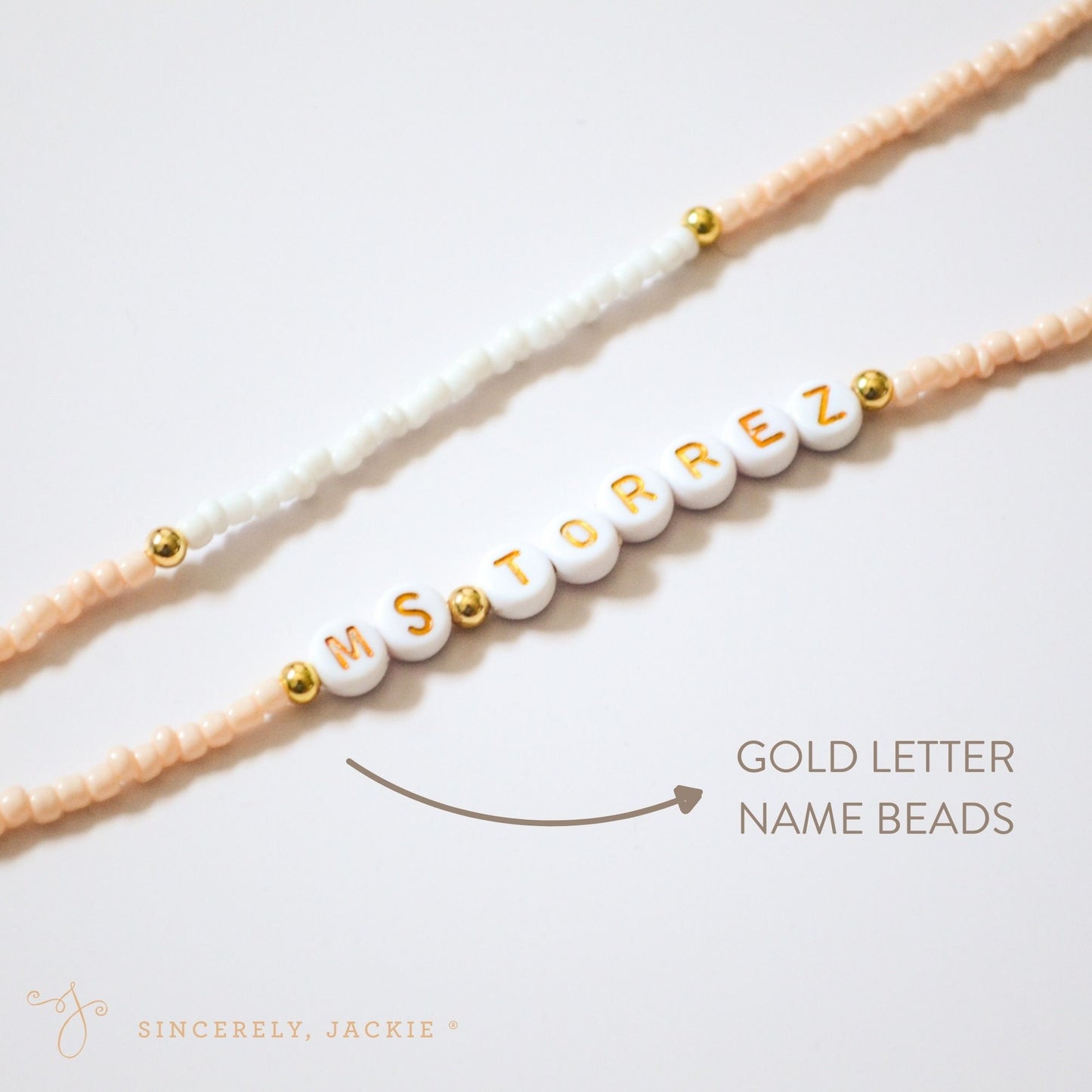 Ivory + White Badge Lanyard