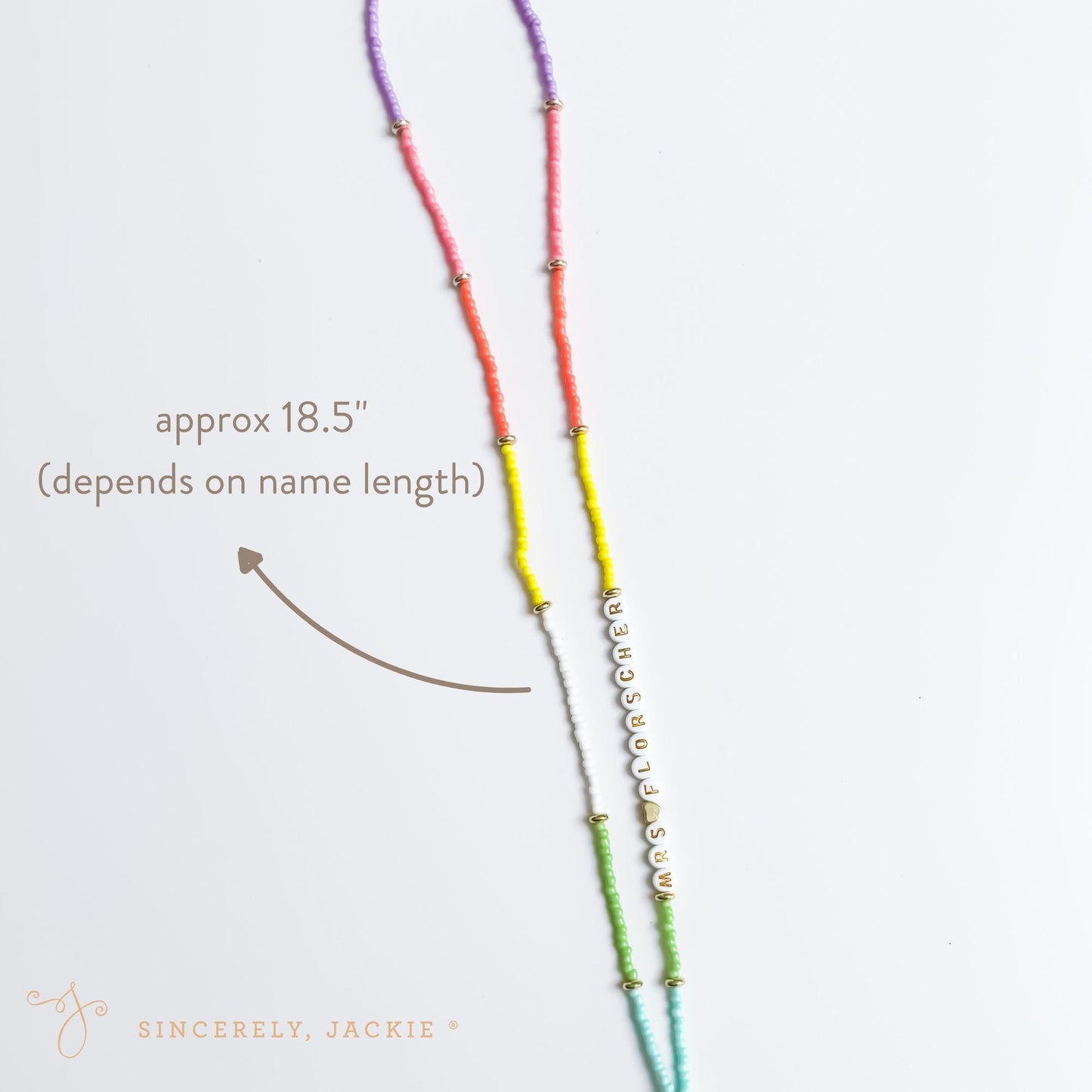 Light Rainbow Badge Lanyard