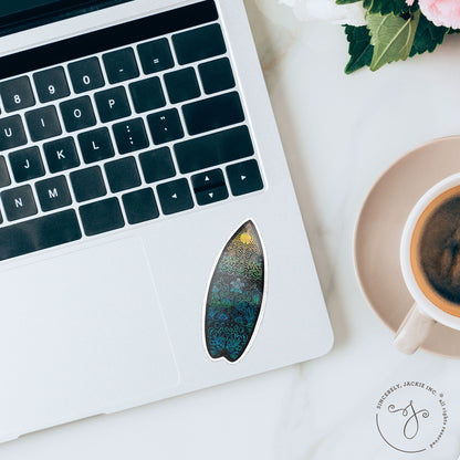 Ombré Ocean Surfboard Decal Sticker