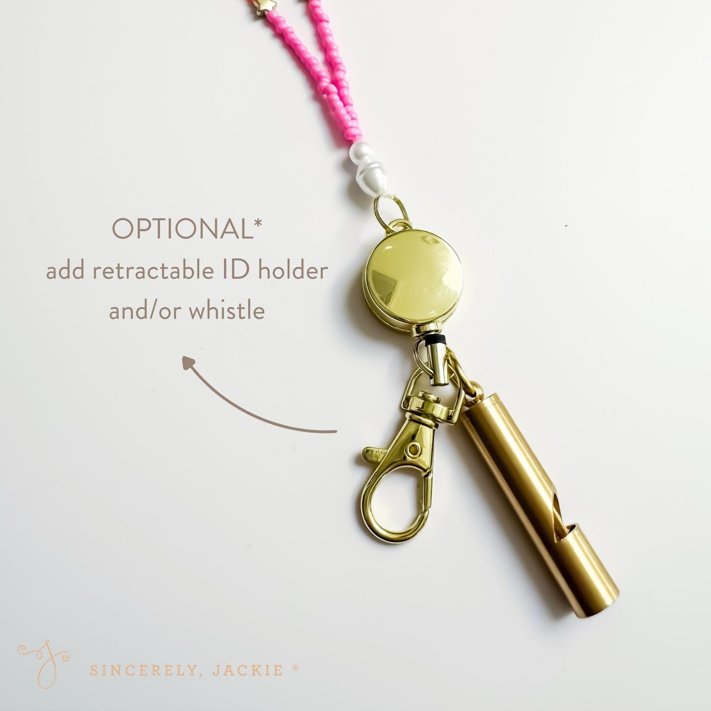 Black + Gold Badge Lanyard