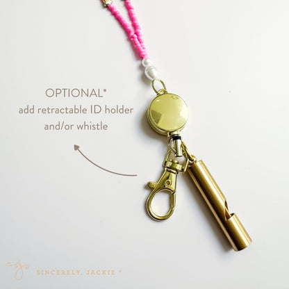 Black + Gold Badge Lanyard