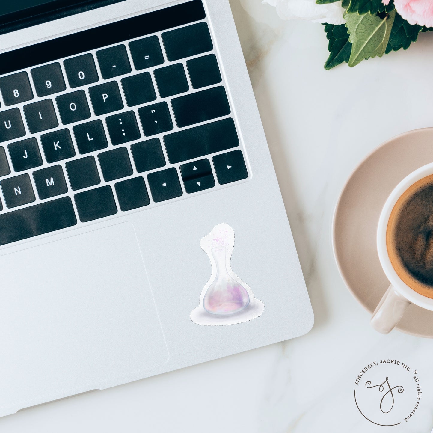 Purple Potion Bottle Decal Sticker