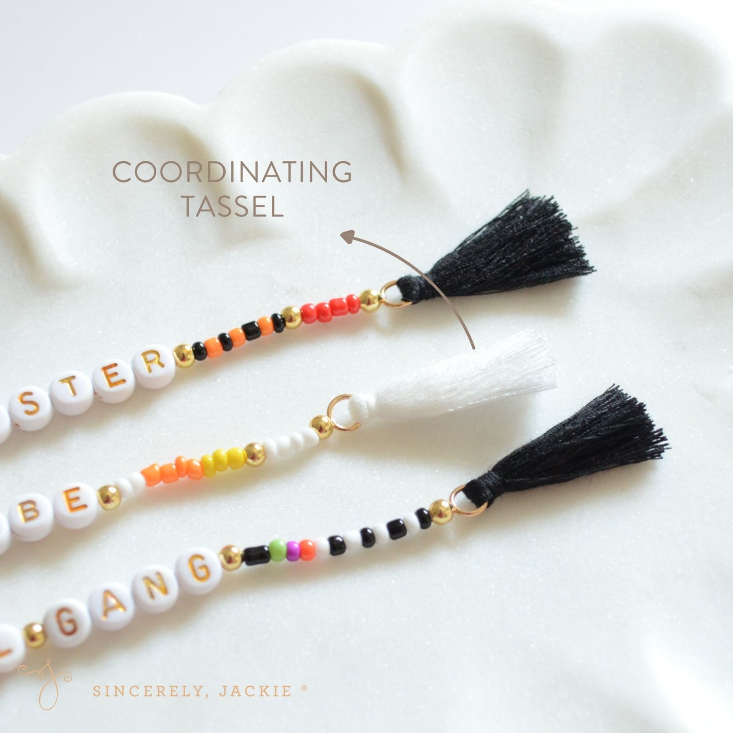 Beaded Bag Charm Keychain