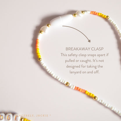 Candy Corn Badge Lanyard