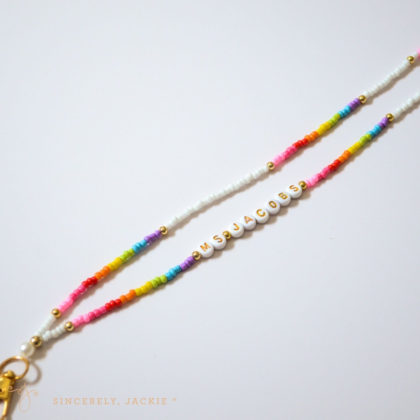 Rainbow Cloud Badge Lanyard
