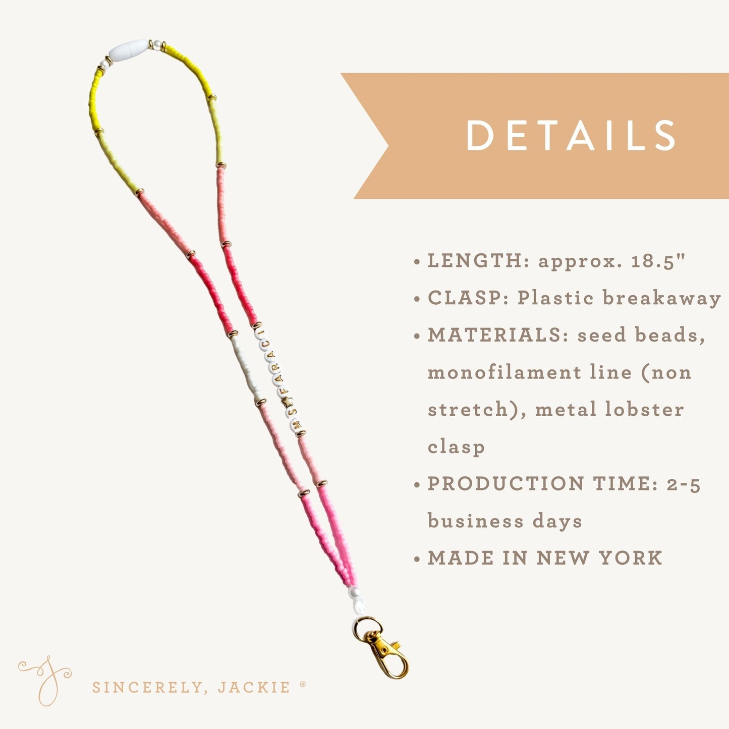 Sunrise Badge Lanyard