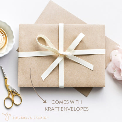 Apple and Books Note Card Set