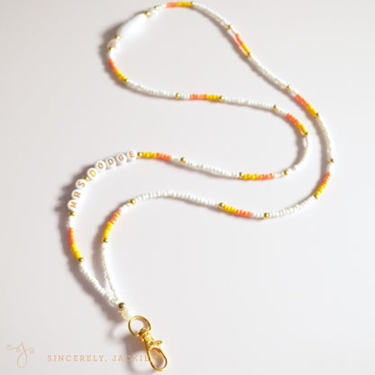 Candy Corn Badge Lanyard