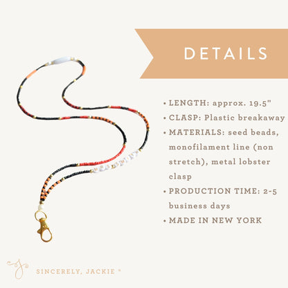 Halloween Badge Lanyard