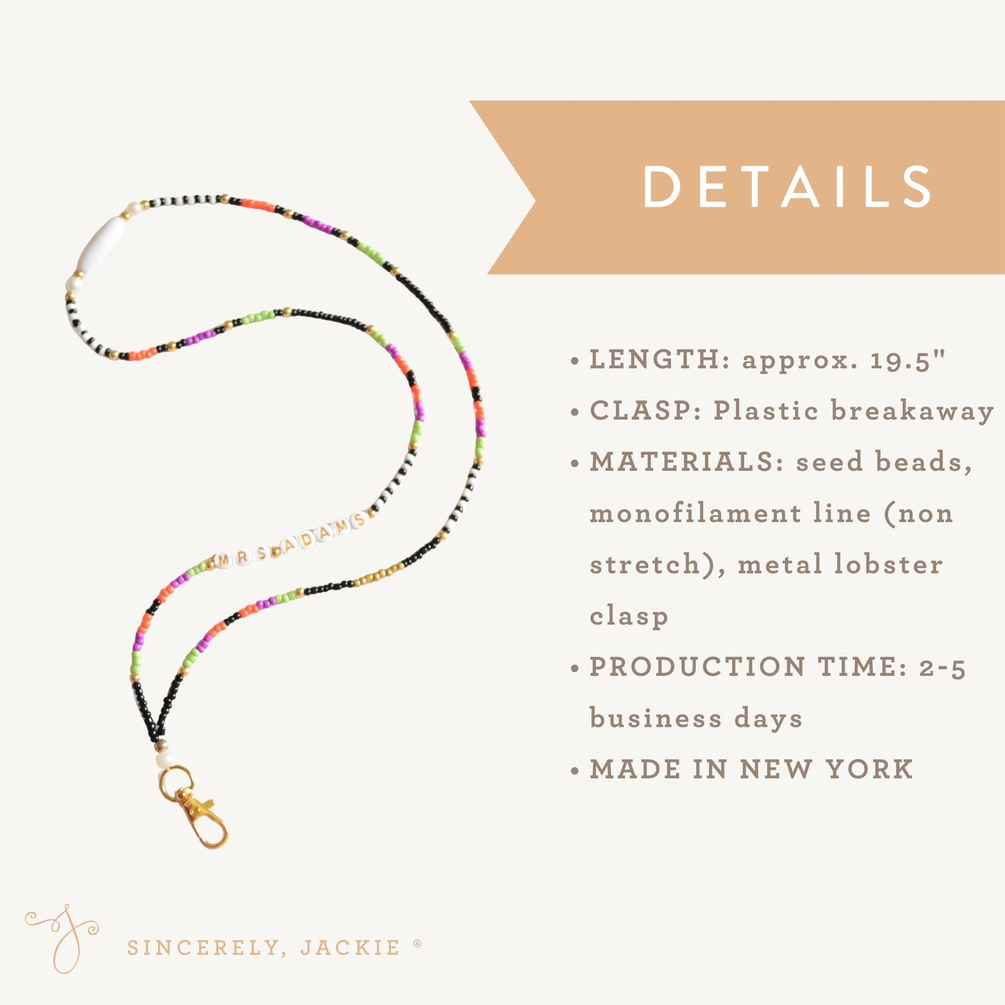 Halloween Badge Lanyard