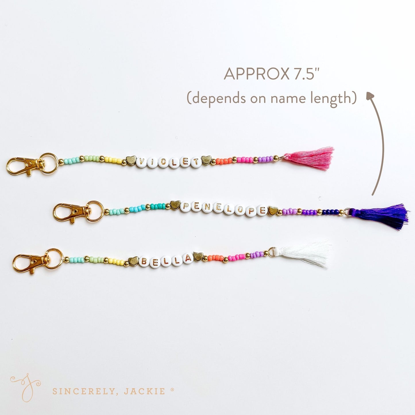 Beaded Bag Charm & Keychain