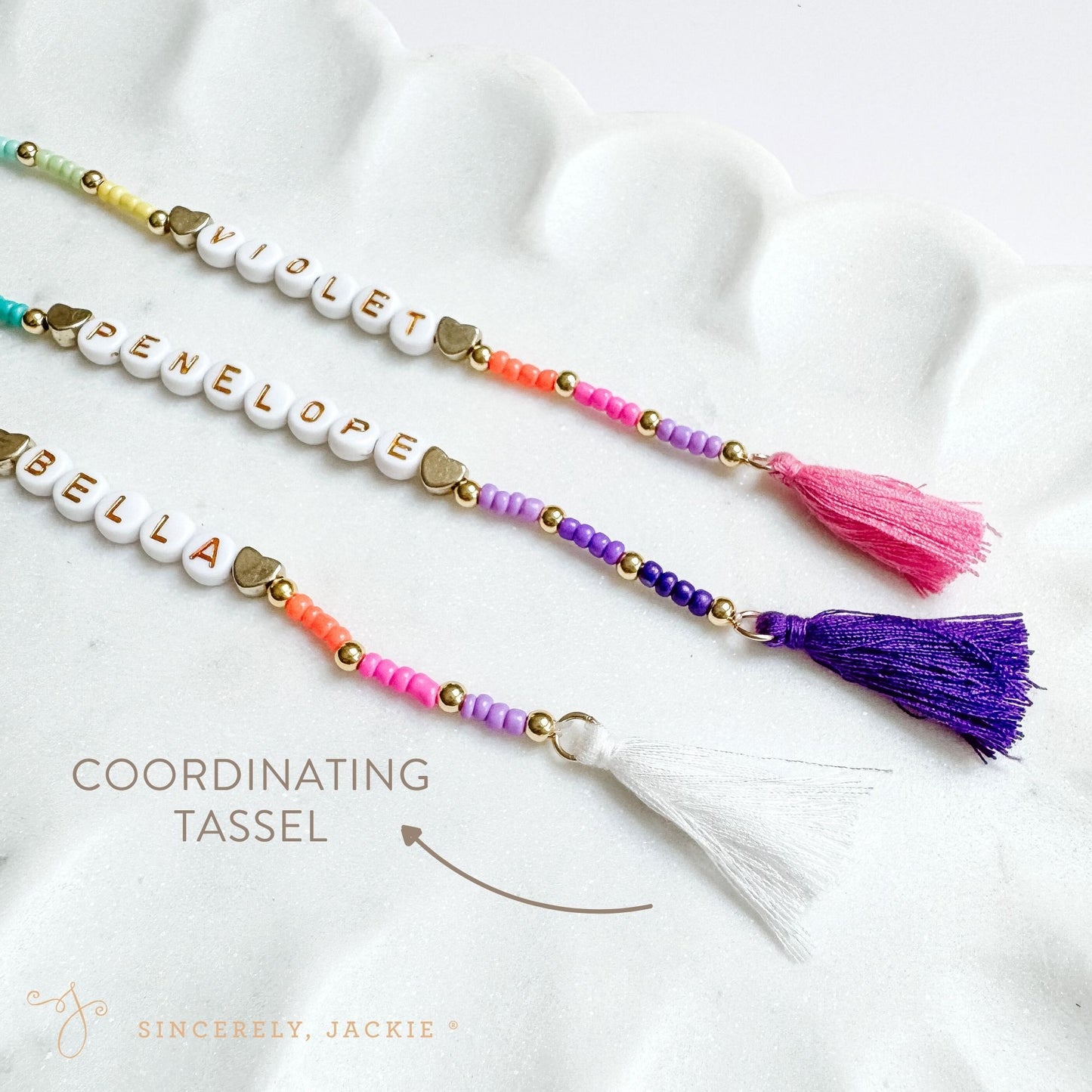 Beaded Bag Charm & Keychain