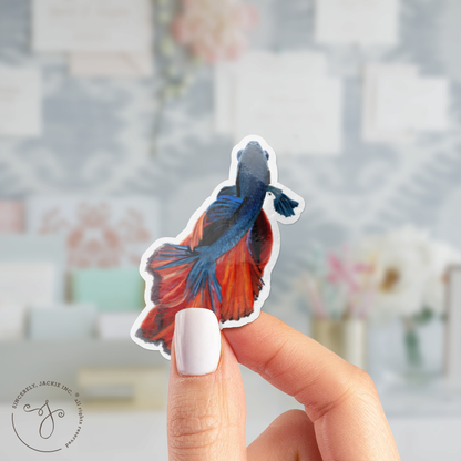 Beta Fish Decal Sticker