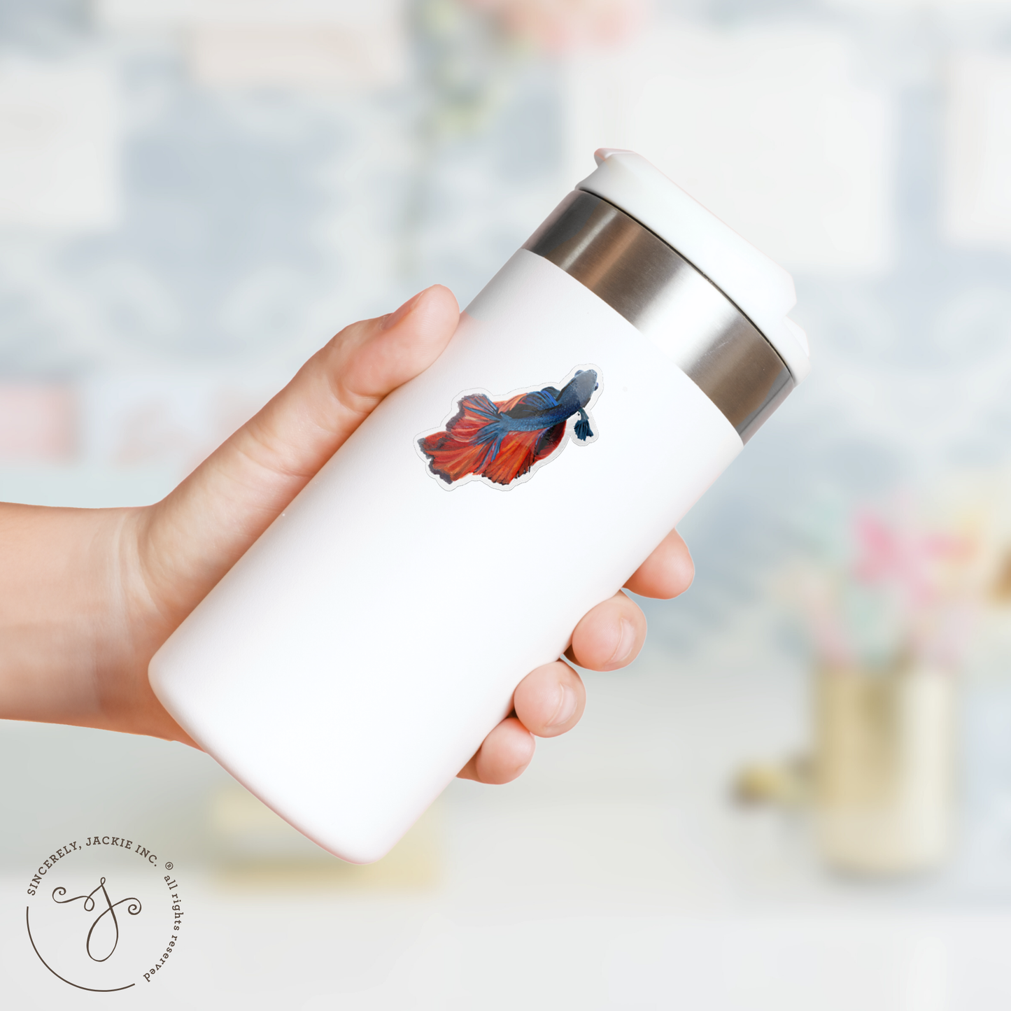 Beta Fish Decal Sticker
