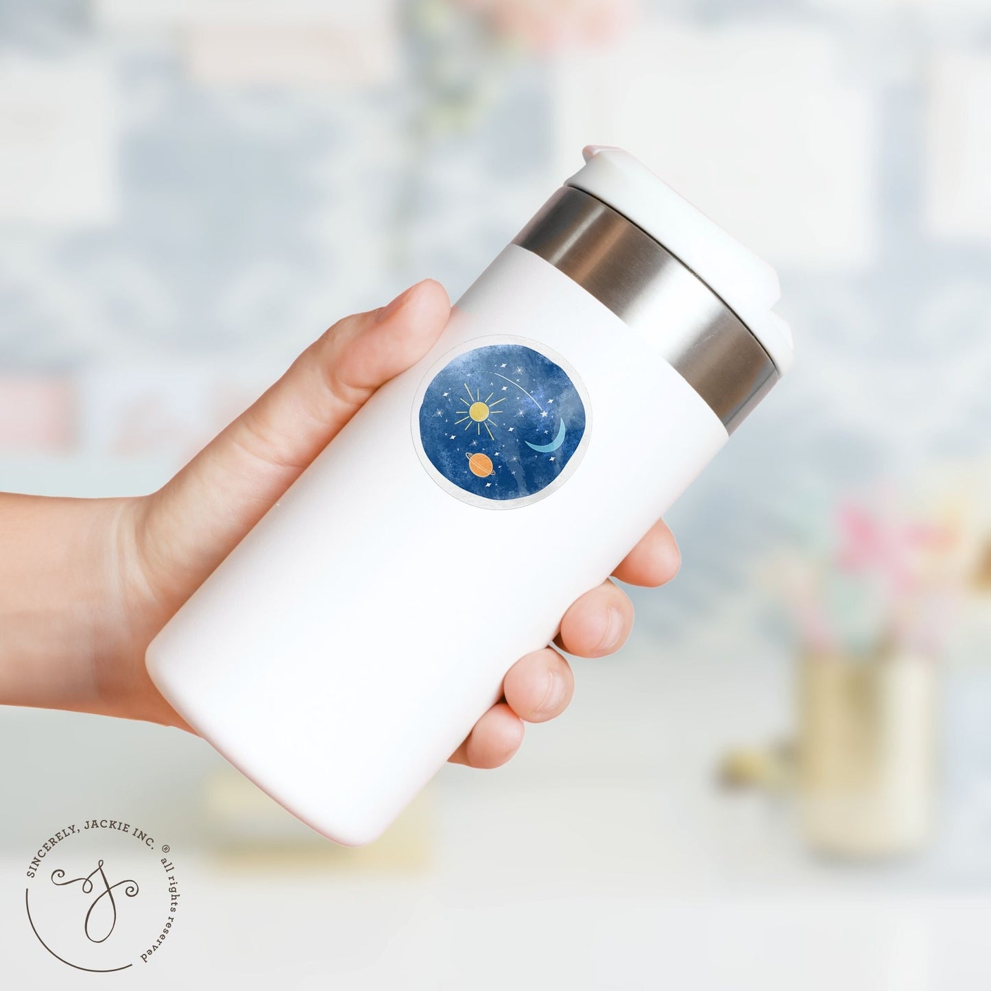 Night Planets Decal Sticker