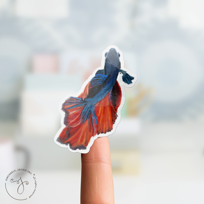Beta Fish Decal Sticker
