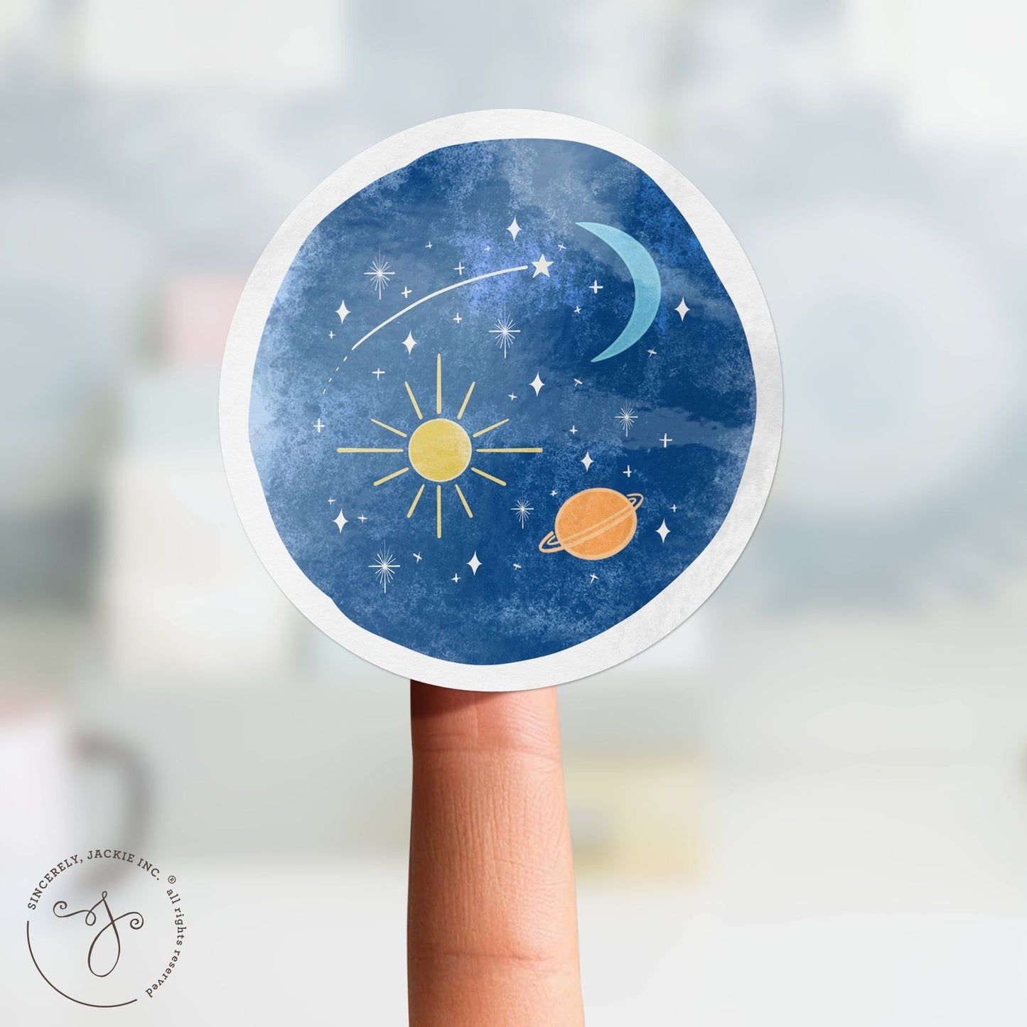 Night Planets Decal Sticker