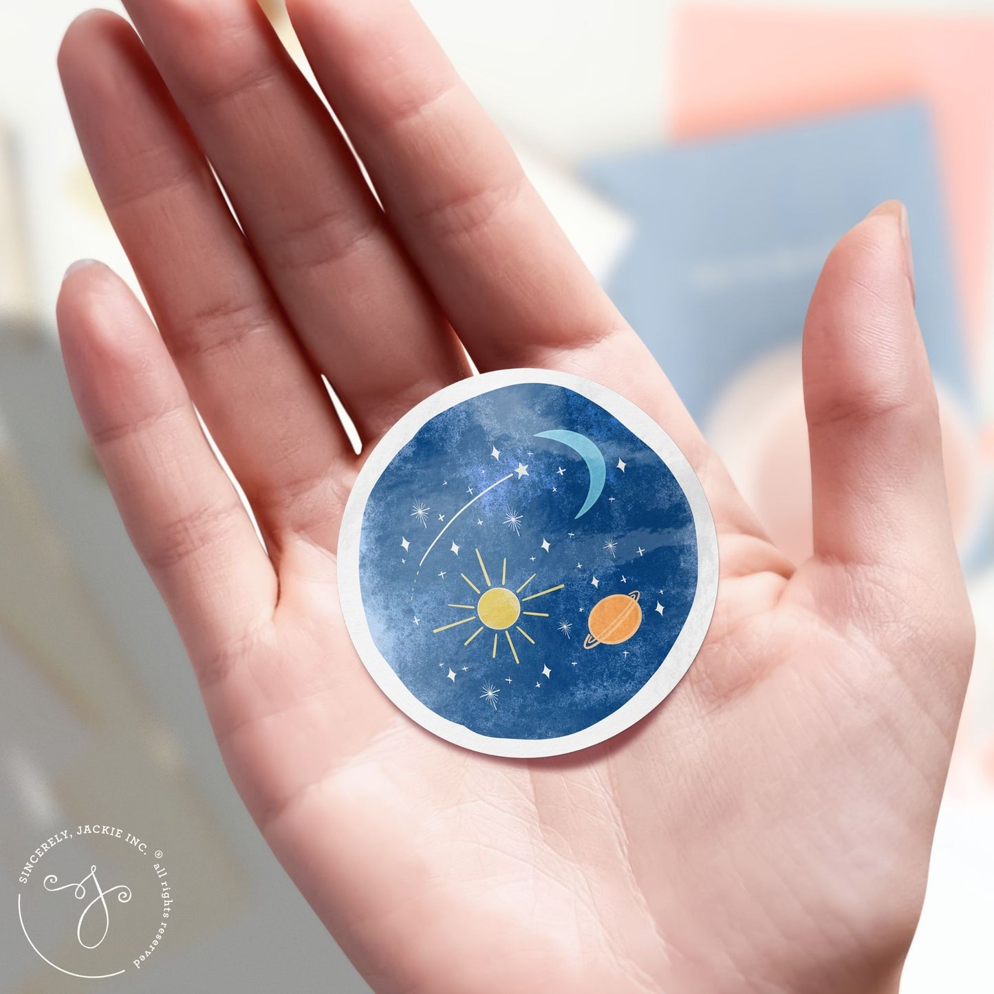 Night Planets Decal Sticker
