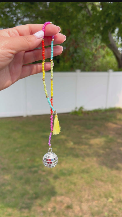 Beaded Car Disco Charm